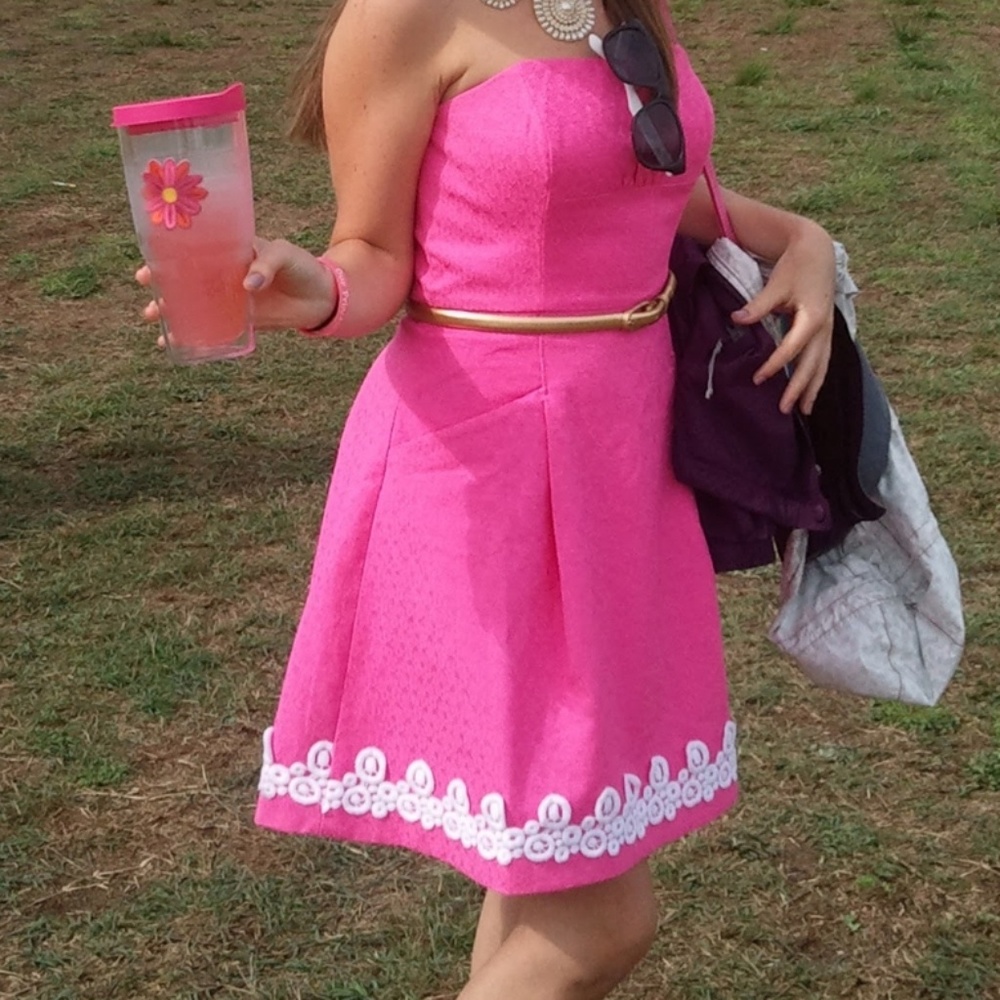 Strapless Pink Lilly Pulitzer Dress